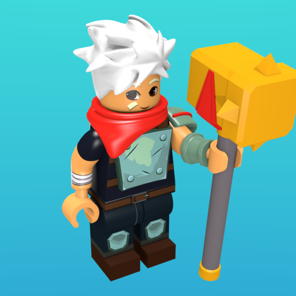 The Kid from Bastion as a minifigure