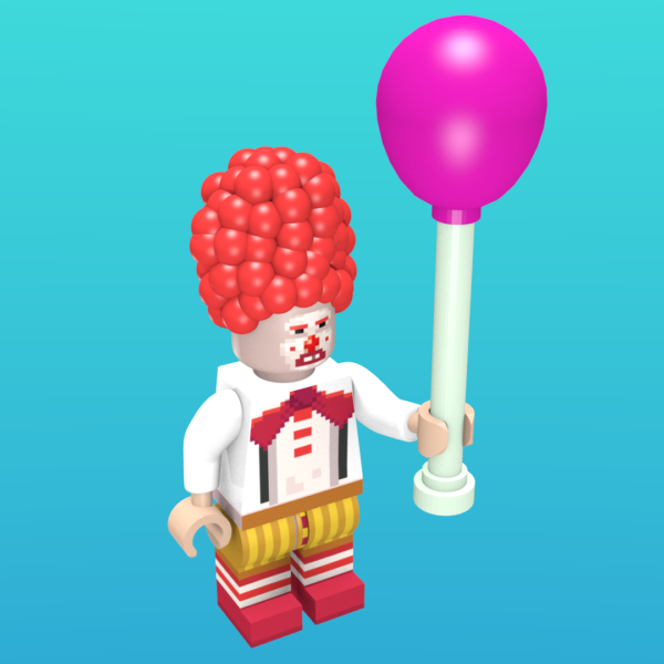 Ransome the *Beeping* Clown from Thimbleweed Park as a minifigure