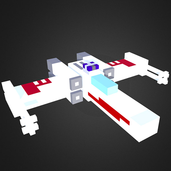 Voxel X-Wing